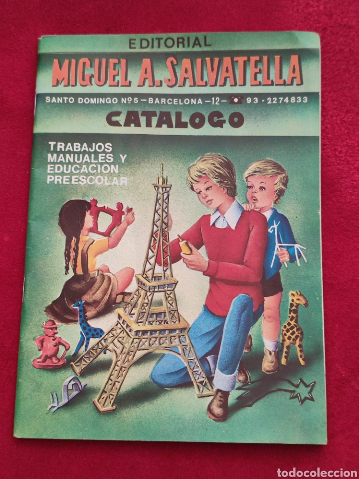Werbekataloge: Cat&aacute;logo Trabajos manuales y educaci&oacute;n preescolar Cat&aacute;logo Editorial Miguel A. Salvatella 1974