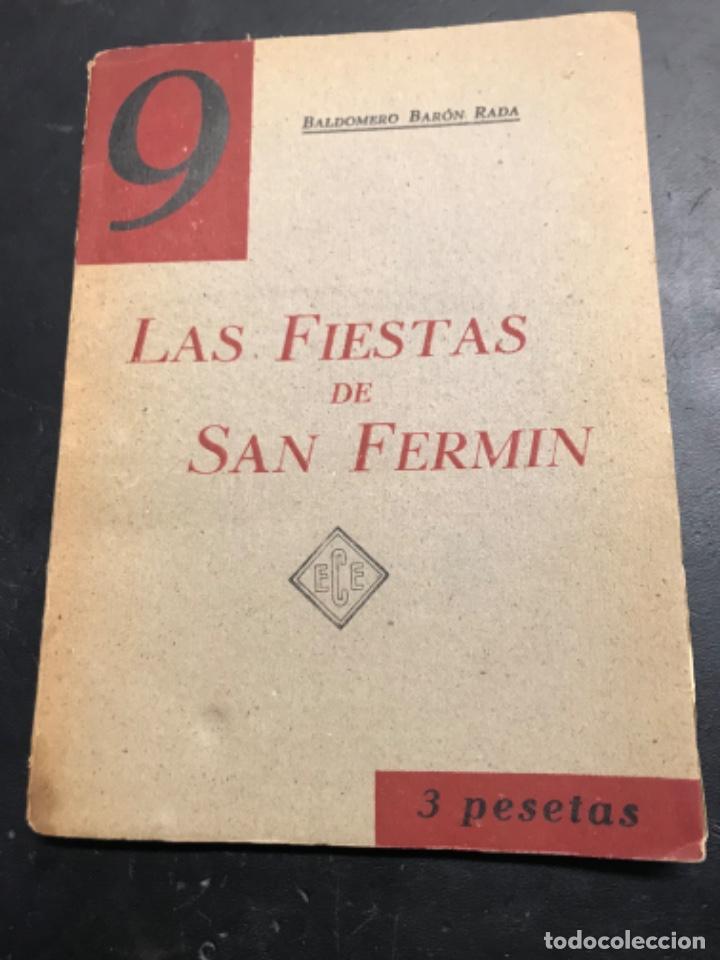 Cat&aacute;logos publicitarios: Libro las fiestas de san Ferm&iacute;n Baldomero bar&oacute;n rada reportaje informativo publicidad