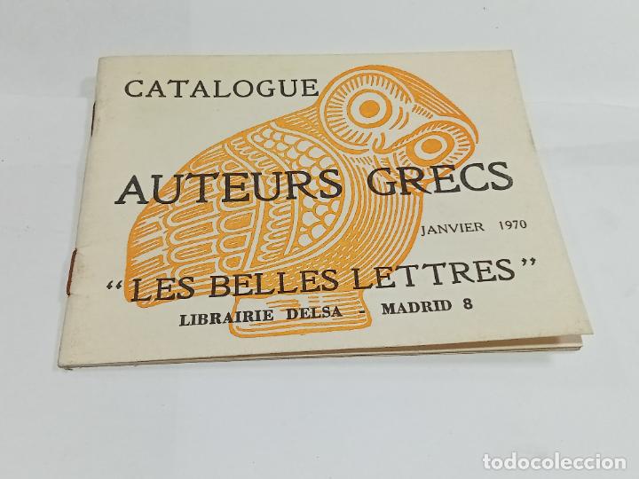 Catalogues publicitaires: CATALOGO AUTEURS GRECS. ENERO 1970. LES BELLES LETRES. MADRID. VER INTERIOR. EN FRANCES