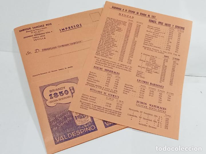 Catalogues publicitaires: ENRIQUE SANCHEZ RUIZ. LISTA DE PRECIOS OCTUBRE 1957 MAS SUPLEMENTO. VER