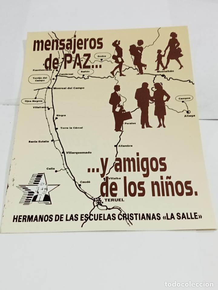 Catalogues publicitaires: PUBLICIDAD TR&Iacute;PTICO. MENSAJEROS DE PAZ... Y AMIGOS DE LOS NI&Ntilde;OS. TERUEL. INFORMACI&Oacute;N. VER INTERIOR