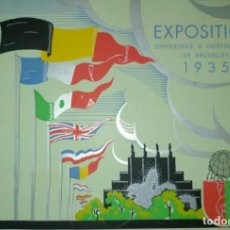 Catálogos publicitarios: EXPOSICION UNIVERSAL E INTERNACIONAL DE BRUSELAS 1935 (30 X 22 CM) MÁS DE 30 FOTOGRAFIAS. Lote 330766743