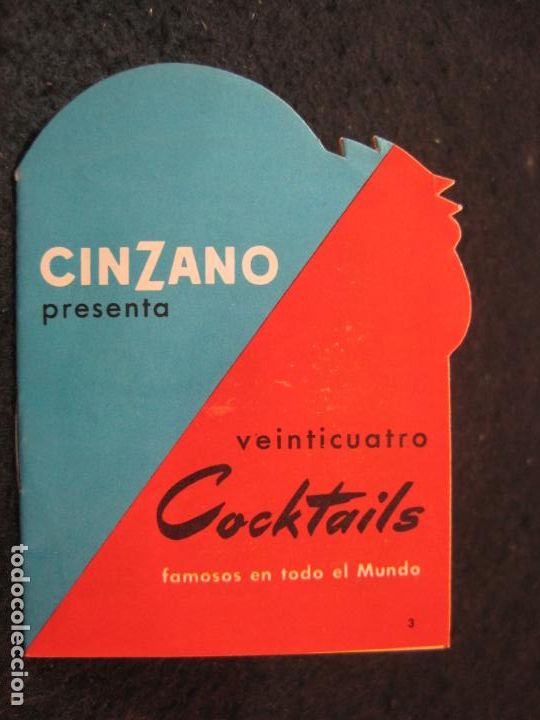 Cat&aacute;logos publicitarios: CINZANO-VEINTICUATRO COCKTAILS-CATALOGO PUBLICIDAD-VER FOTOS-(91.990)