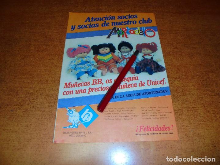 Cataloghi pubblicitari: PUBLICIDAD 1985: MU&Ntilde;ECAS BB SORTEA UNA MU&Ntilde;ECA DE UNICEF