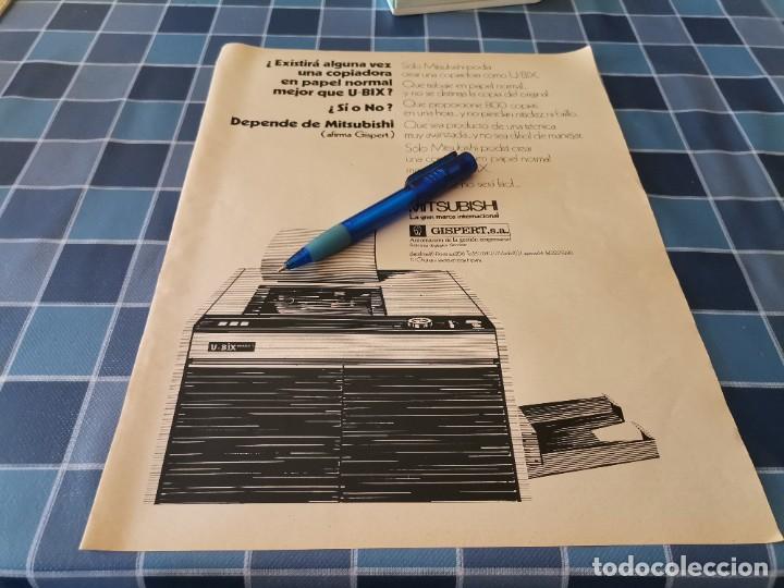 Cat&aacute;logos publicitarios: COPIADORA MITSUBISHI GISPERT ANUNCIO PUBLICIDAD REVISTA REVISTA 1972 ESPECIAL ENMARCAR