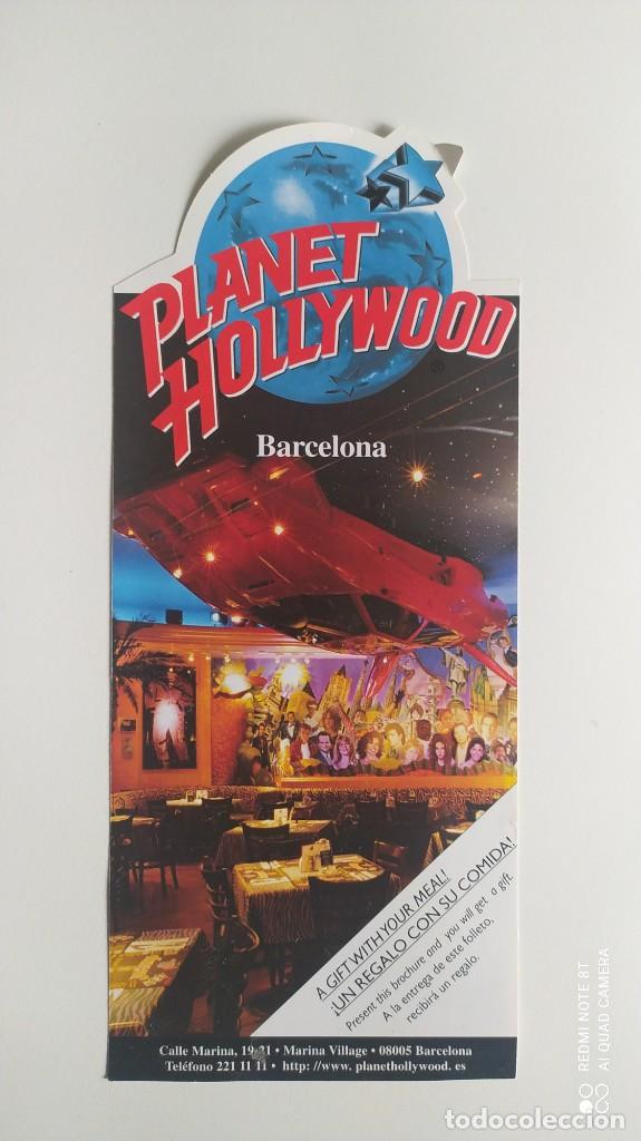 Werbekataloge: FOLLETO PROPAGANDA PLANET HOLLYWOOD BARCELONA
