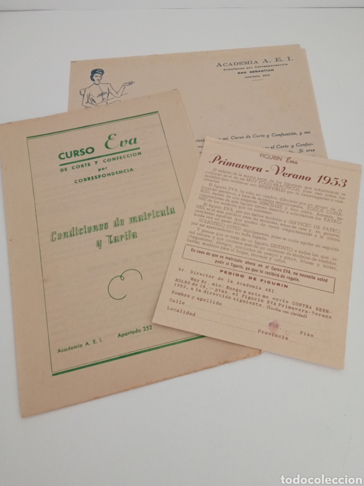 Cat&aacute;logos publicitarios: Material curso corte y confecci&oacute;n 1953 - Foto 11