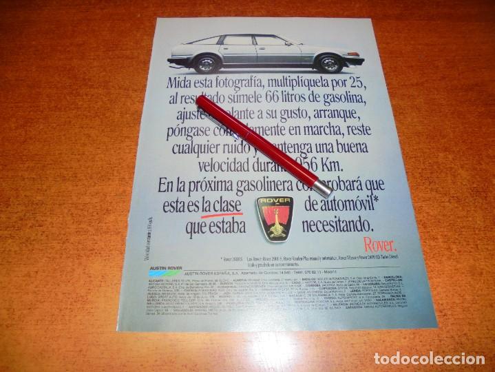 Cat&aacute;logos publicitarios: PUBLICIDAD 1984: ROVER, AUTOMOVIL.