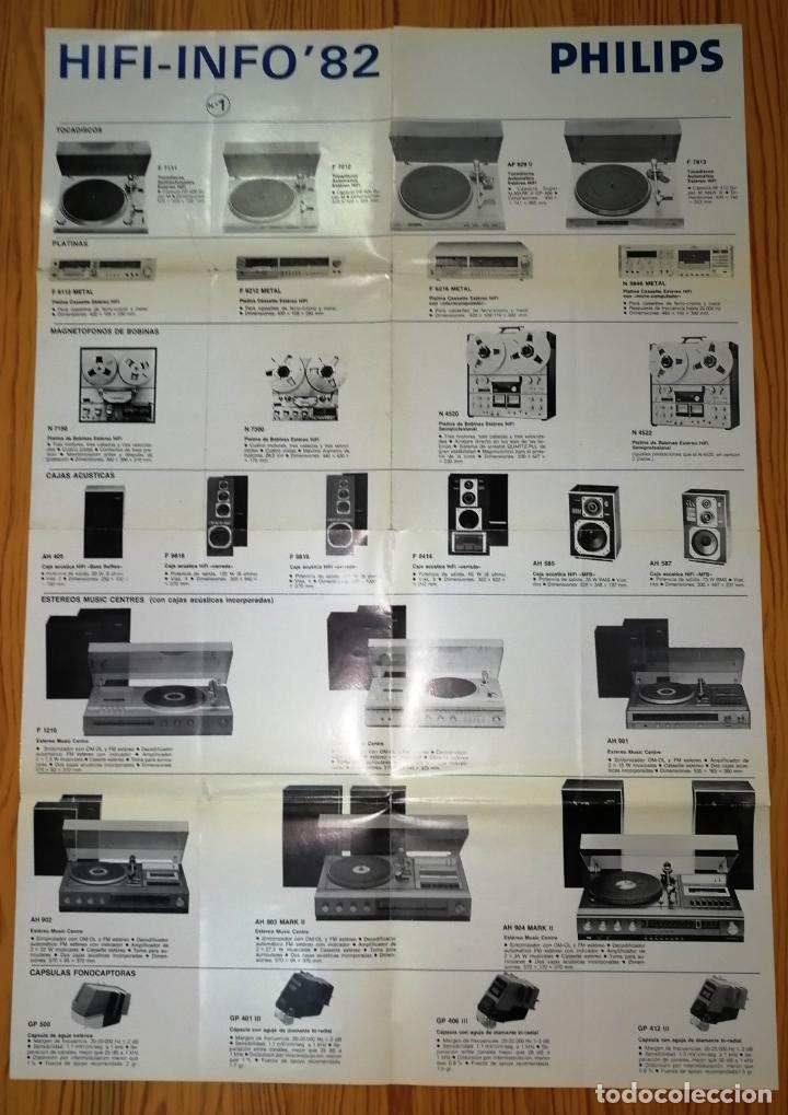 Werbekataloge: ANUNCIO - HOJA - PUBLICIDAD. HIFI-INFO '82. N&ordm; 1 : GAMAS HI-FI 82 PHILIPS