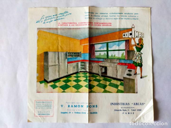 Werbekataloge: COCIMAR: FOLLETO / CAT&Aacute;LOGO PUBLICITARIO: MOBILIARIO DE COCINAS - A&Ntilde;OS 50