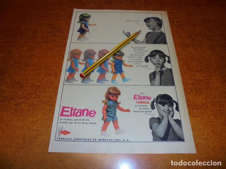 Cat&aacute;logos publicit&aacute;rios: PUBLICIDAD JUEGUETES DE 1967: MU&Ntilde;ECA ELIANE, DE FAMOSA