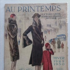 Catálogos publicitários: AU PRINTEMPS HIVER 2929-1930 PARIS CATALOGO. Lote 336556268