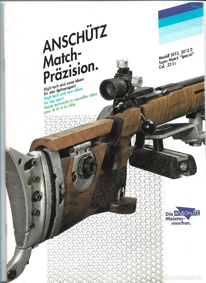 Werbekataloge: ANSCH&Uuml;TZ MATCH-PR&Auml;ZISION. CAT&Aacute;LOGO DE ARMAS EN ALEMAN. A&Ntilde;O 1992.