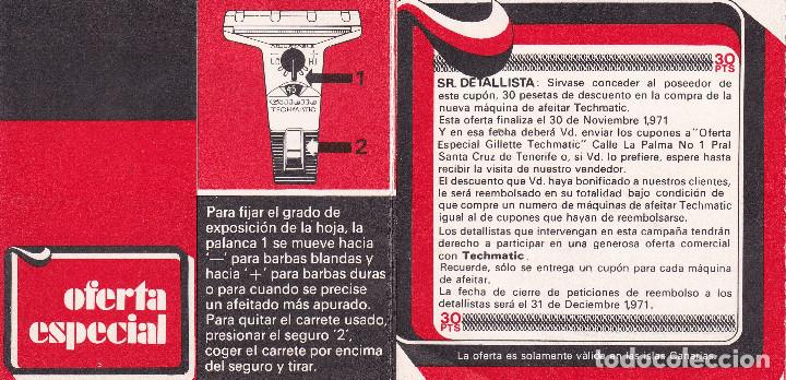 Cat&aacute;logos publicitarios: gillette techmatic - Foto 2