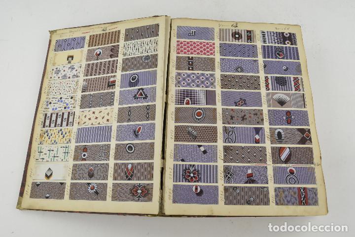 Catálogos publicitarios: Muestrario de más de 5500 telas originales de finales de siglo XIX, procedente de Barcelona. - Foto 9 - 339061053