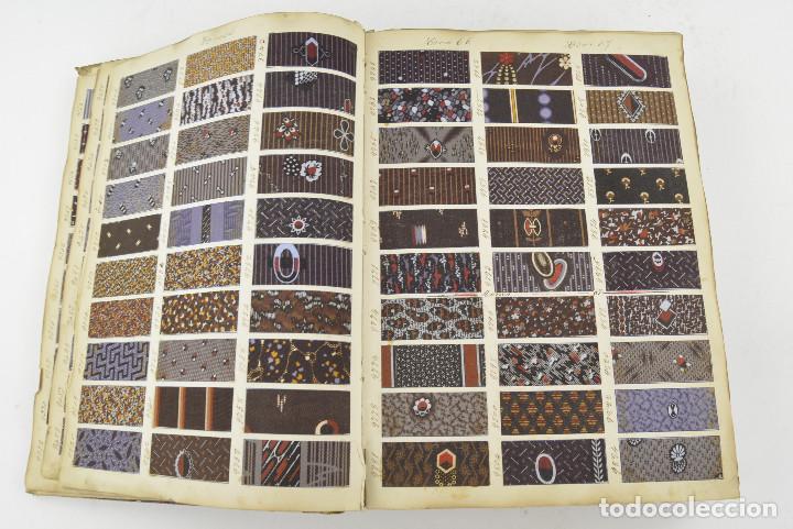 Catálogos publicitarios: Muestrario de más de 5500 telas originales de finales de siglo XIX, procedente de Barcelona. - Foto 14 - 339061053