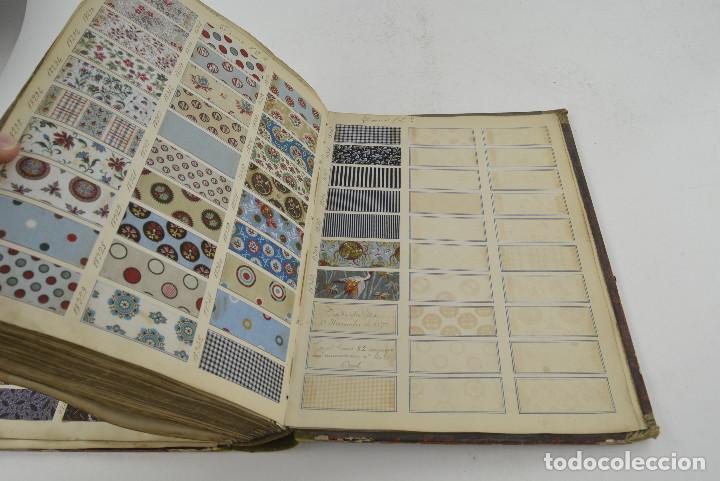 Catálogos publicitarios: Muestrario de más de 5500 telas originales de finales de siglo XIX, procedente de Barcelona. - Foto 27 - 339061053