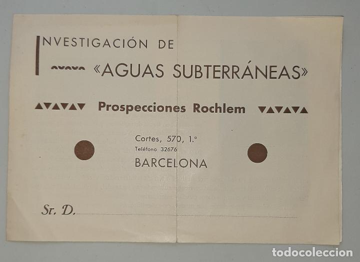 Cat&aacute;logos publicitarios: INVESTIGACI&Oacute;N DE AGUAS SUBTERR&Aacute;NEAS ROCHLEM BARCELONA GIRONA