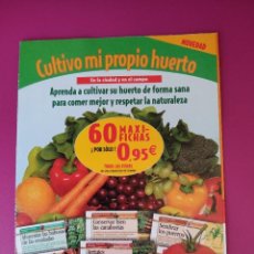 Catálogos publicitarios: DÍPTICO INFORMATIVO CULTIVO MI PROPIO HUERTO PLANETA D'AGOSTINI. Lote 342999658