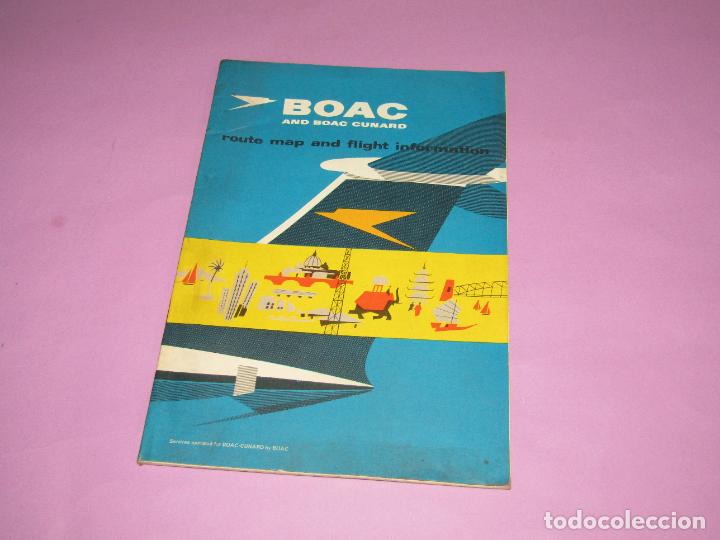 Cat&aacute;logos publicitarios: Antiguo Cat&aacute;logo de las L&iacute;neas A&eacute;reas BOAC British Overseas Airways Corporation - A&ntilde;o 1940s.