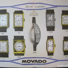 Catálogos publicitarios: RELOJES MOVADO-UNION SUIZA RELOJERIA (BARCELONA)-CATALOGO PUBLICIDAD-VER FOTOS-(K-6728)