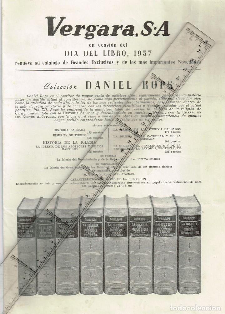 Werbekataloge: 1957 DIA DEL LIBRO RENOVACI&Oacute;N DEL CAT&Aacute;LOGO DE VERGARA S. A., EXCLUSIVAS Y NOVEDADES.