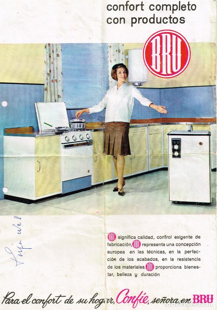 Cataloghi pubblicitari: 1962 CONFORT COMPLETO CON PRODUCTOS BRU Confie, se&ntilde;ora en BRU... AMPLIA GAMA