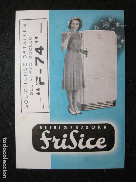 Catalogues publicitaires: NEVERA REFRIGERADORA FRISICE-PUBLICIDAD ANTIGUA-VER FOTOS-(K-6974)