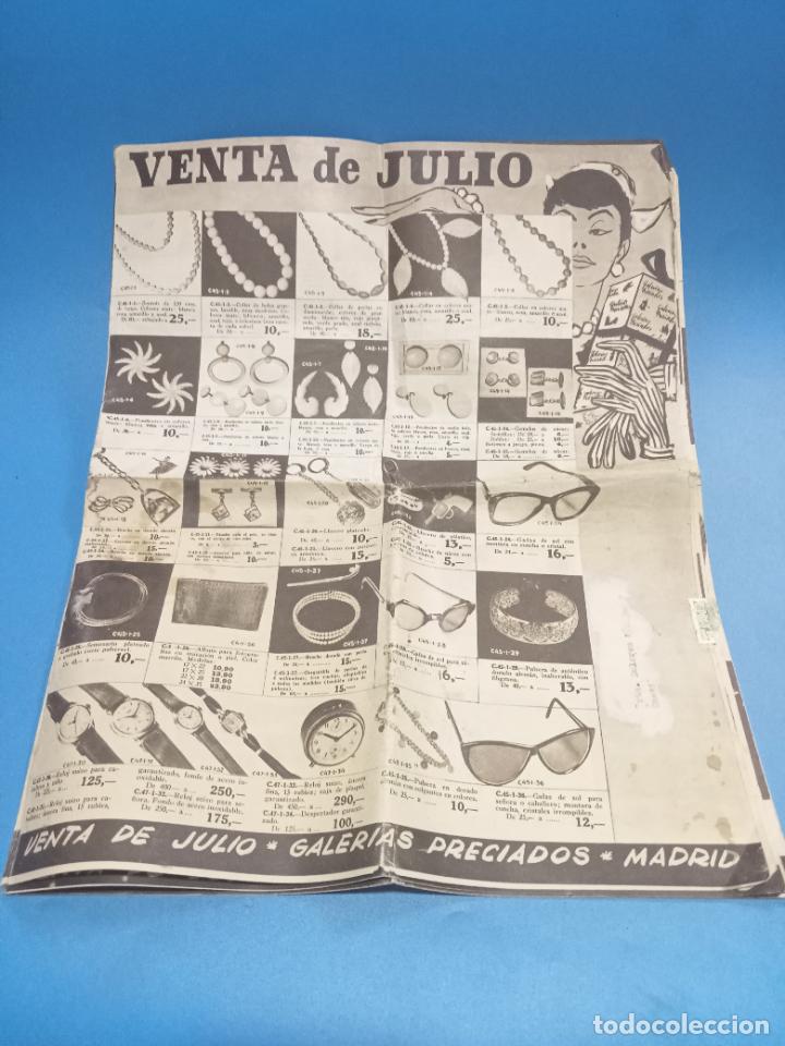Werbekataloge: GALER&Iacute;AS PRECIADOS. MADRID. VENTA DE JULIO. ILUSTRADO. A&Ntilde;OS 50-60. VER INTERIOR