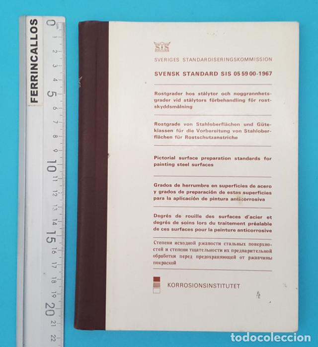 Werbekataloge: GRADOS DE HERRUMBRE EN SUPERFICIES DE ACERO PINTURA ANTICORROSIVA, SVENSK STANDAR, EN VARIOS IDIOMAS