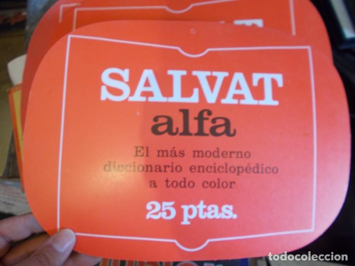 Werbekataloge: SALVAQT ALFA PEQUE&Ntilde;O CARTEL PUBLICIDAD DE UNA VIEJA IMPRETA,, A&Ntilde;OS 60 70