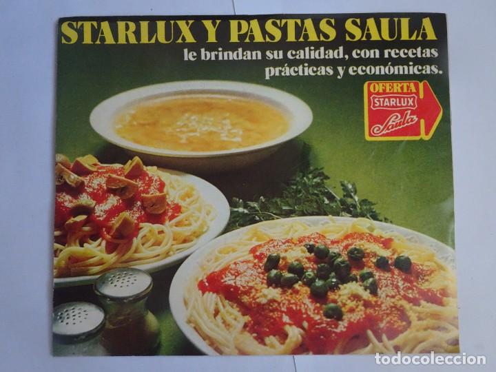 Advertising Catalogs: PUBLICIDAD ,D&Iacute;PTICO ANUNCIO PUBLICIDAD STARLUX Y PASTAS SAULA ,1971, VER FOTOS