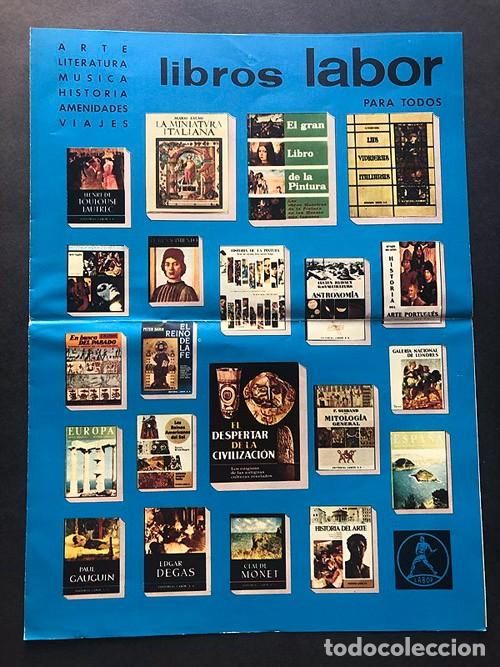 Cat&aacute;logos publicit&aacute;rios: CAT&Aacute;LOGO DE LIBROS - LABOR / ARTE - LITERATURA - HISTORIA / 6 P&Aacute;GINAS / A&Ntilde;OS 60