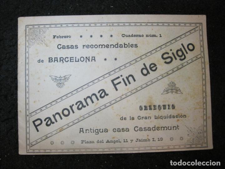 Cat&aacute;logos publicitarios: BARCELONA-CASAS RECOMENDABLES-ANTIGUA CASADEMUNT-CATALOGO PUBLICIDAD-VER FOTOS-(K-7097)