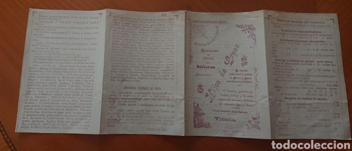 Catalogues publicitaires: Cat&aacute;logo art&iacute;culos semilleros. Vitoria, &Aacute;lava 1895 muy raro.