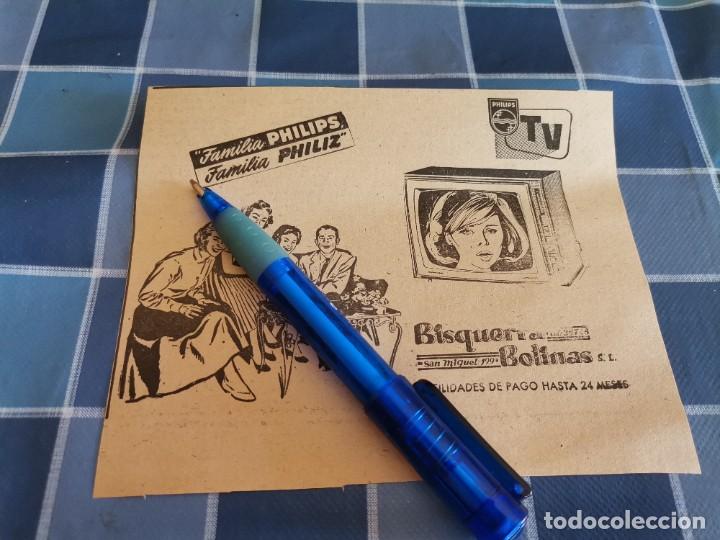 Cat&aacute;logos publicitarios: TELEVISOR PHILIPS BISQUERA MOLINAS CALLE SAN MIGUEL MALLORCA ANUNCIO PUBLICIDAD PERIODICO 1966