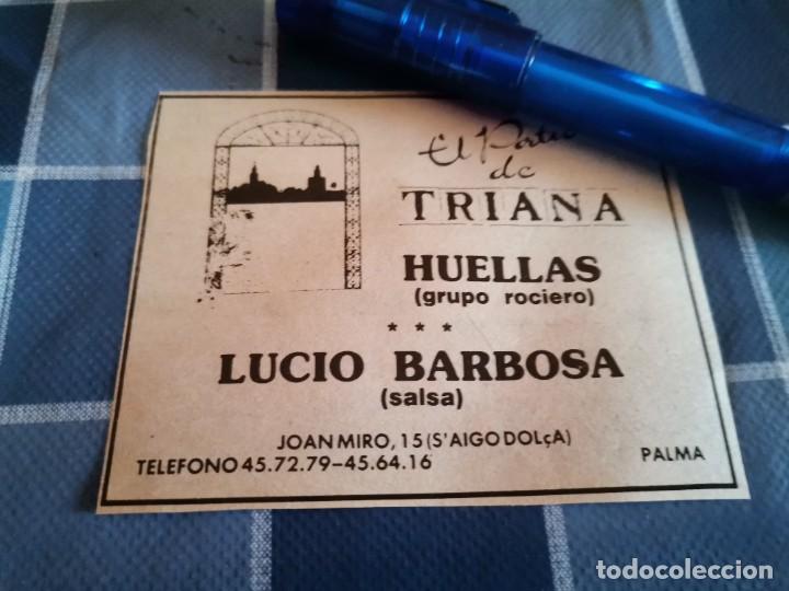 Cat&aacute;logos publicitarios: EL PATIO DE TRIANA JOAN MIR&Oacute; MALLORCA MALLORCA ANUNCIO PUBLICIDAD PERIODICO 1988
