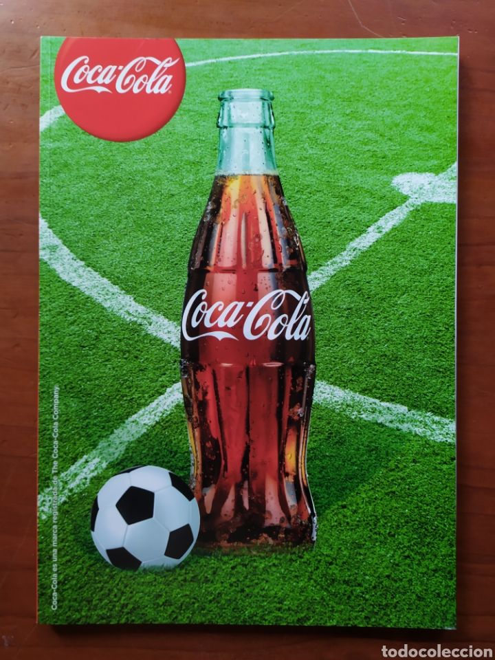 Cat&aacute;logos publicit&aacute;rios: Coca Cola cuaderno 2012 pegatinas f&uacute;tbol Barcelona Madrid Sevilla Zaragoza...