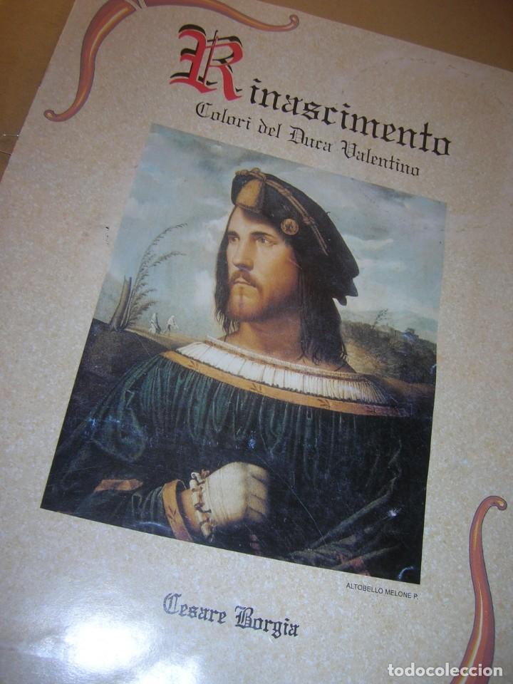 Werbekataloge: Hojas cat&aacute;logo Valpaint. Polverigi (Italy). Rinascimento, colori del Duca Valentino. Cesare Borgia.