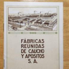 Catálogos publicitarios: CATALOGO FABRICAS REUNIDAS DE CAUCHO Y APOSITOS SA: FLOTADORES GLOBOS CARACOL JUGUETES Y SPORT FAJAS. Lote 351206134