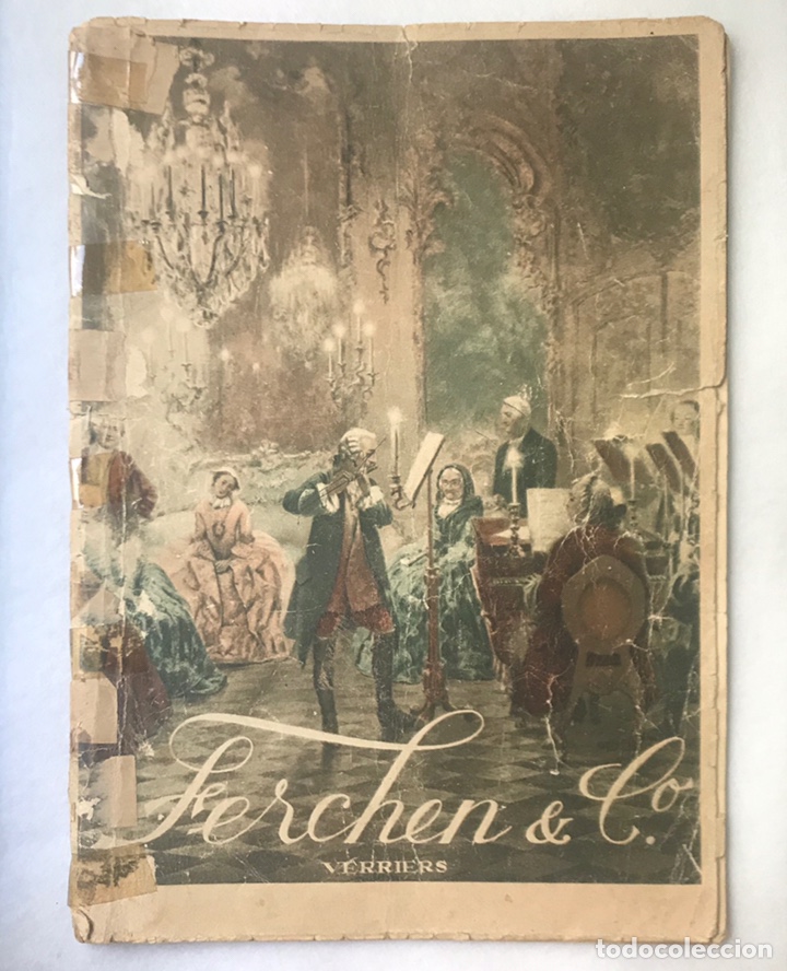Cat&aacute;logos publicitarios: ANTIGUO CAT&Aacute;LOGO DE L&Aacute;MPARAS FERCHEN & CO / VERRIERS / FRANC&Eacute;S / MADRID - BARCELONA