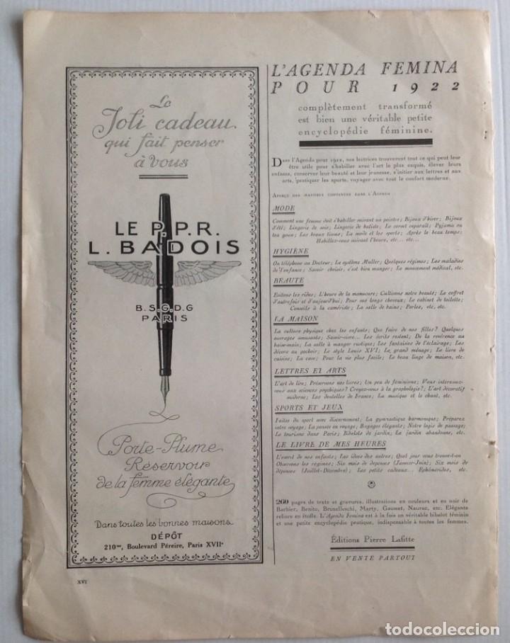 Cat&aacute;logos publicit&aacute;rios: Publicidad: plumas L. BADOIS , PAR&Iacute;S, 1922