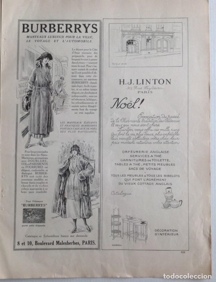 Cat&aacute;logos publicitarios: Publicidad: Abrigos de lujo BURBERRYS , PAR&Iacute;S, ca. 1922