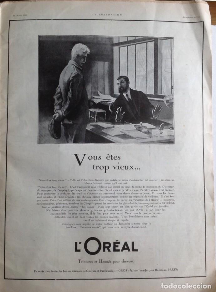 Cat&aacute;logos publicit&aacute;rios: Publicidad: tintes para el cabello L&acute;OR&Eacute;AL , PAR&Iacute;S, L&acute;Illustration, 1922