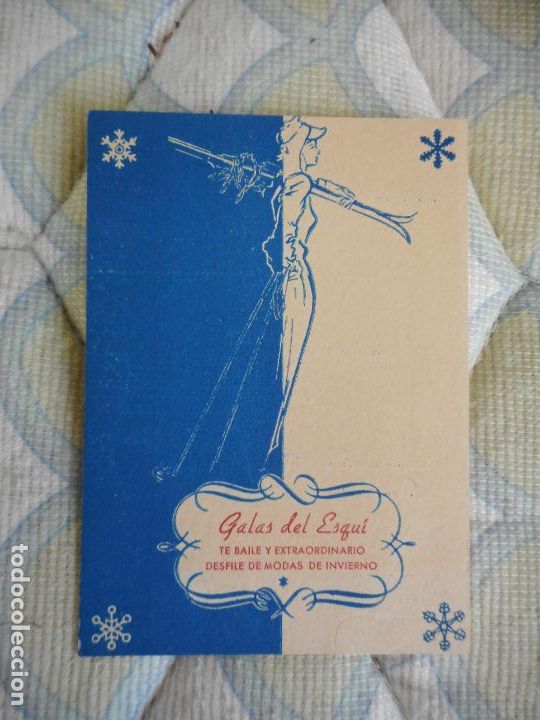 Cat&aacute;logos publicitarios: III GALAS ESQUI MODA HOTEL RITZ 1952.BAVILLESSET-MONTE KASBECK-TORRENS HENRI-PAQUITA MARTINEZ- MAGDA