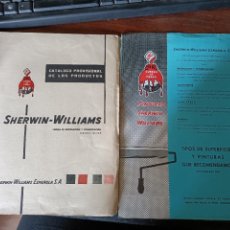 Catálogos publicitarios: CATÁLOGO PROVISIONAL DE LOS PRODUCTOS SHERWIN-WILLIAMS (DECORACIÓN Y CONSERVACIÓN). 1957. Lote 355344325
