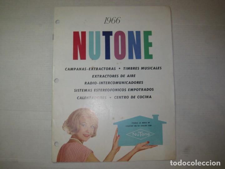 Advertising Catalogs: NUTONE-CAMPANAS EXTRACTORAS-TIMBRES-COCINA-RADIO-CATALOGO PUBLICIDAD-VER FOTOS-(V-23.506)