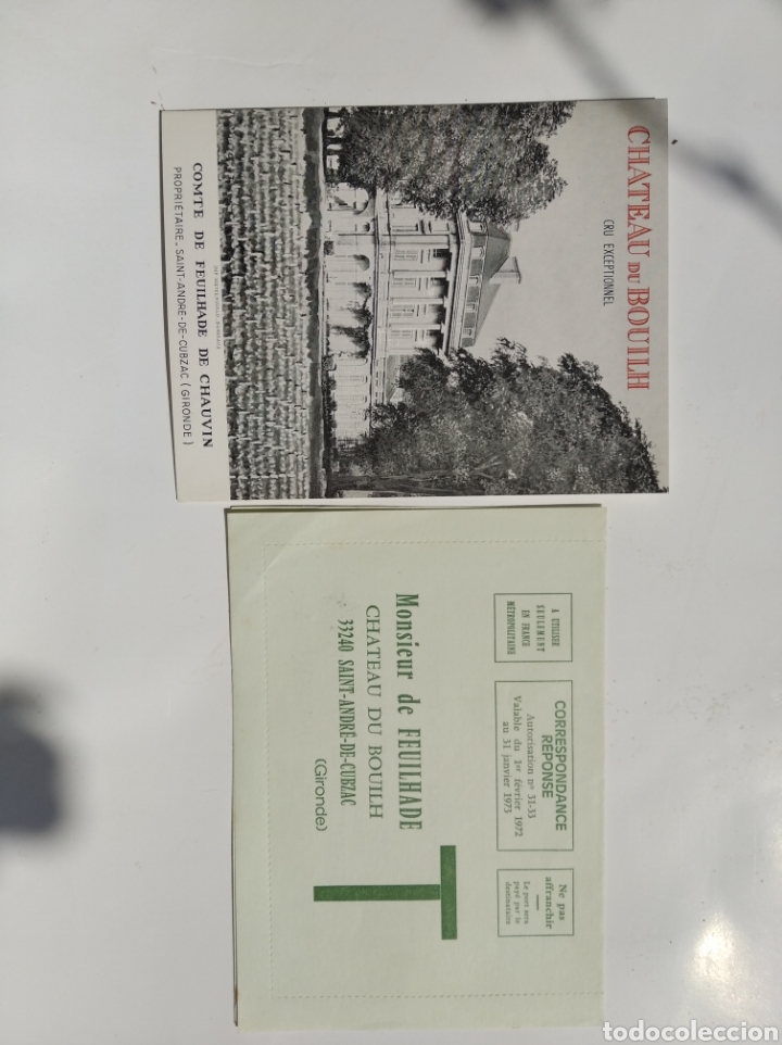 Werbekataloge: Folleto antiguo de la bodega Chateau du Bouild