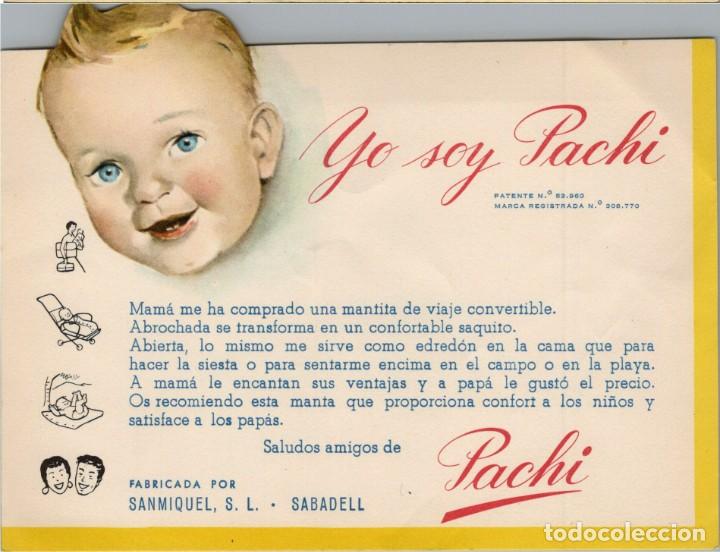 Cat&aacute;logos publicitarios: Sabadell - Sanmiquel S.L. - Yo soy Pachi - Tarjeta troquelada - 161x125mm