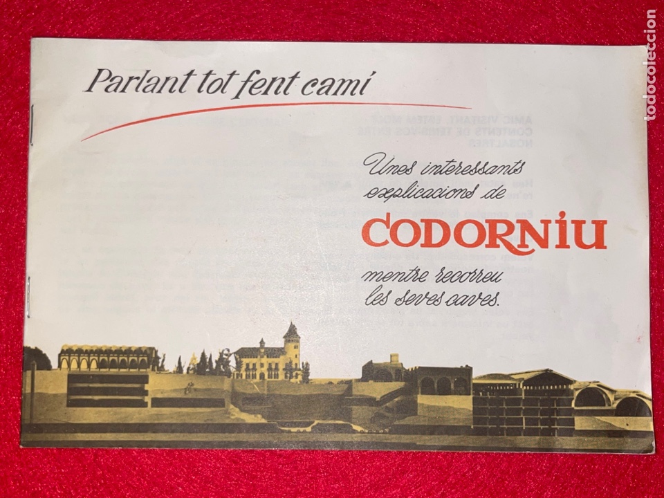 Cat&aacute;logos publicitarios: Antiguo cat&aacute;logo publicitario de Cavas Codorniu, 1962